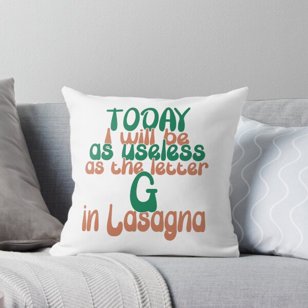 Item preview, Useless as the G in Lasagna | Funny Food Pun Retro T-Shirt designed and sold by Mr Lee.