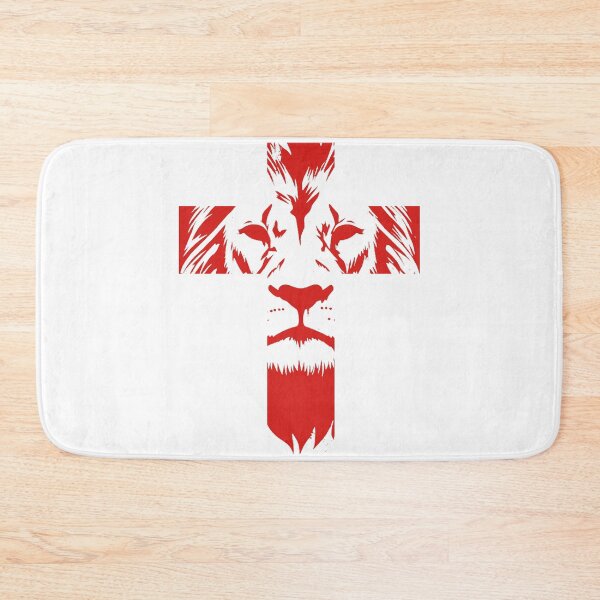 Item preview, Christian Cross / Lion - Red designed and sold by Western Renaissance Limited.