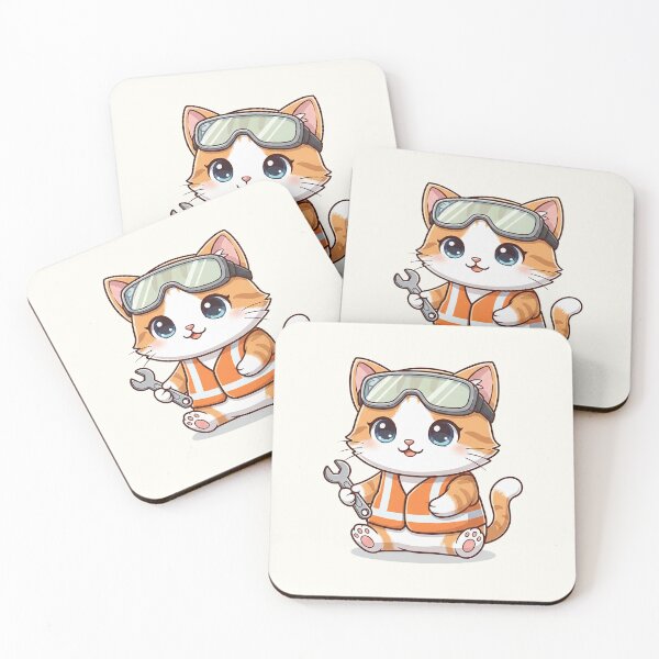 Item preview, Cute Engineer Cat designed and sold by HoopeStylee.