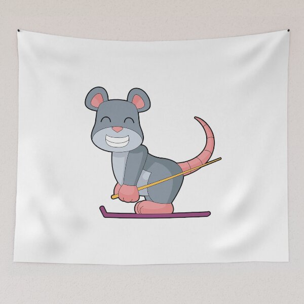 Item preview, Mouse Skier Ski Winter sports designed and sold by Snabdesign84.