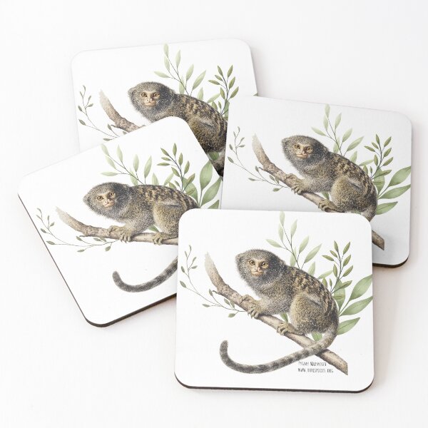 Item preview, Vintage Pygmy Marmoset Illustration by RSCF designed and sold by RSCF.