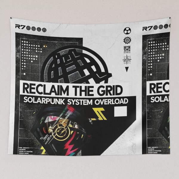 Item preview, Solarpunk Poster Reclaim designed and sold by Raw-Ink.