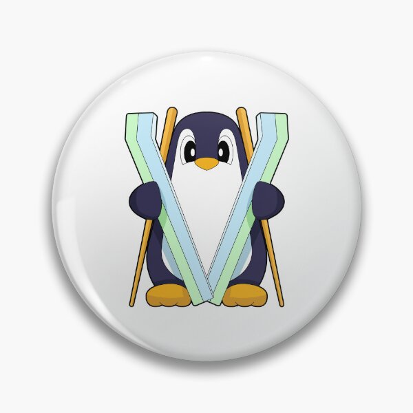 Item preview, Penguin Skier Ski Winter sports designed and sold by Snabdesign84.
