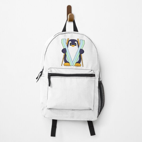 Item preview, Penguin Skier Ski Winter sports designed and sold by Snabdesign84.