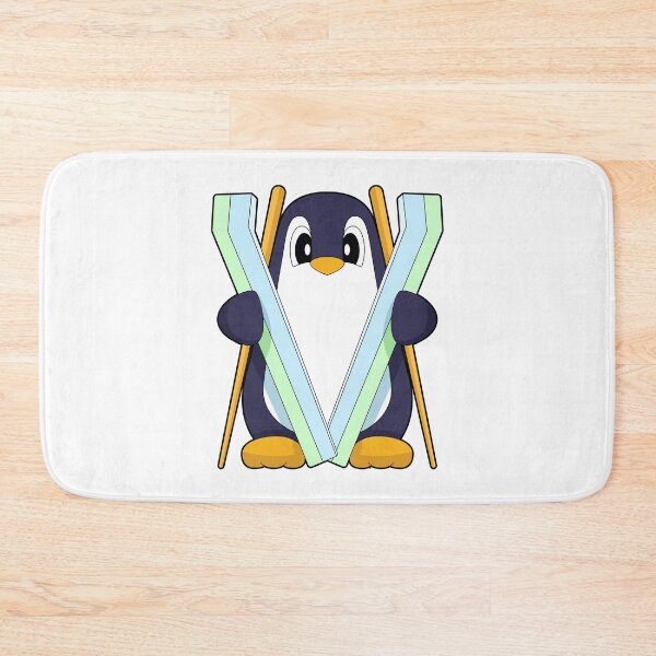 Item preview, Penguin Skier Ski Winter sports designed and sold by Snabdesign84.