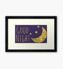 Good Night Framed Print
