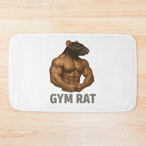 Item preview, Gym Rat Bodybuilder – Funny Muscular Rat Workout Art | Strong Animal Weightlifting Illustration for Fitness Lovers designed and sold by BrainBubbleArt.