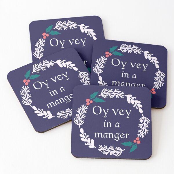 Item preview, Oy Vey in a Manger | Jewish Holiday Humor designed and sold by Gems-Canvas.