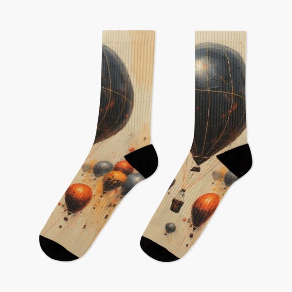 Item preview, Abstract hot air balloons in a surreal scene designed and sold by Mianku | Für das Leben.