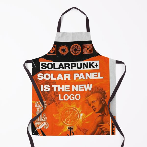 Item preview, Solarpunk Poster Logo designed and sold by Raw-Ink.