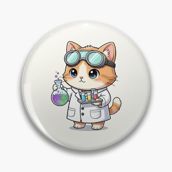 Item preview, Cute Orange Chemist Cat designed and sold by HoopeStylee.