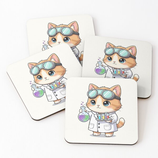Item preview, Cute Orange Chemist Cat designed and sold by HoopeStylee.