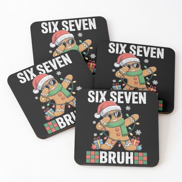 Item preview, Six Seven Bruh Dabbing Gingerbread Christmas Meme Design designed and sold by FreshVibe Prints.