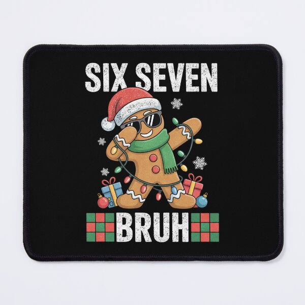 Item preview, Six Seven Bruh Dabbing Gingerbread Christmas Meme Design designed and sold by FreshVibe Prints.