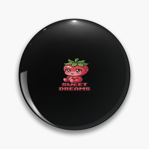 Item preview, Sweet Dreams Strawberry Baby – Kawaii 16-bit Pixel Art Sticker designed and sold by Pixel Girl Aesthetic Studio.