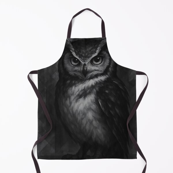 Item preview, Dark Monochrome Owl – Stunning Black & White Wildlife Art designed and sold by TDesignp.