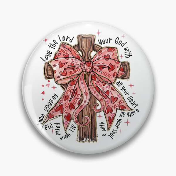 Item preview, Trendy Coquette Valentine Jesus with Bow and Bible Verse Print designed and sold by minlik.