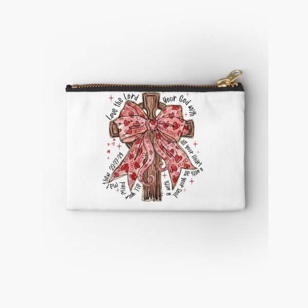 Item preview, Trendy Coquette Valentine Jesus with Bow and Bible Verse Print designed and sold by minlik.