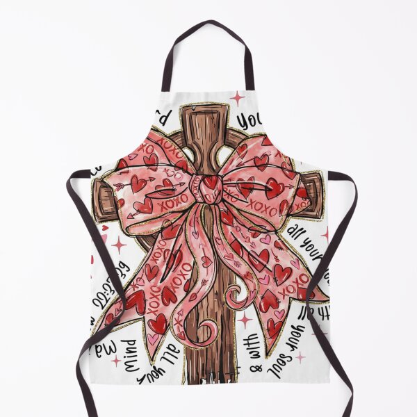Item preview, Trendy Coquette Valentine Jesus with Bow and Bible Verse Print designed and sold by minlik.