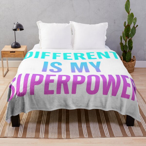 Item preview, Neon Different Is My Superpower Quote Art designed and sold by HiteshArt111.