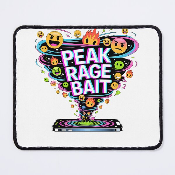 Item preview, THIS IS PEAK RAGE BAIT – Viral Internet Culture Pop Art Design designed and sold by The People’s Punchline.