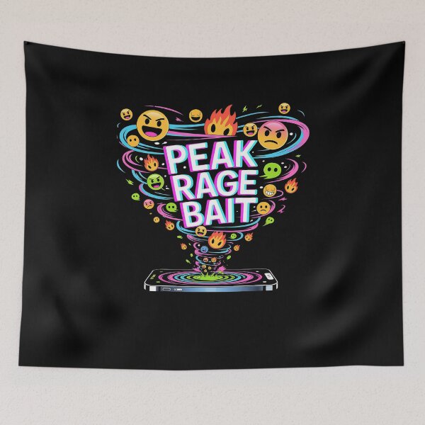 Item preview, THIS IS PEAK RAGE BAIT – Viral Internet Culture Pop Art Design designed and sold by The People’s Punchline.