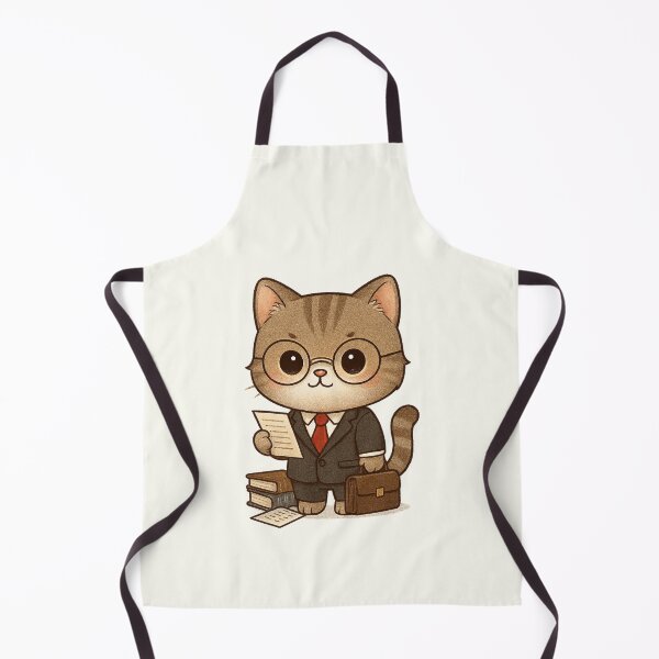 Item preview, Cute Chibi Lawyer Cat in Suit designed and sold by HoopeStylee.