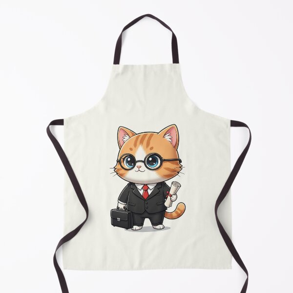 Item preview, Cute Cartoon Lawyer Cat in Suit designed and sold by HoopeStylee.