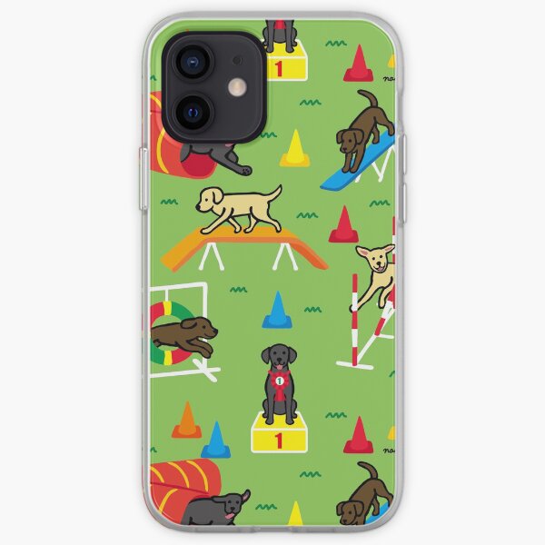 Happy Labrador Agility Cartoon iPhone Soft Case