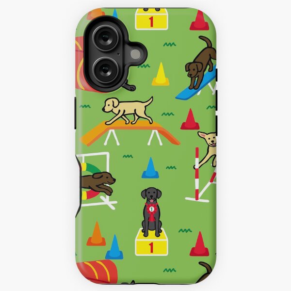 Aperçu de l'œuvre Bande dessinée d'agilité de labrador heureux créée et vendue par HappyLabradors.