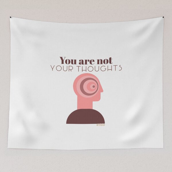 Item preview, You Are Not Your Thoughts— Mindfulness Awareness Design designed and sold by PresenceThreadsCo.