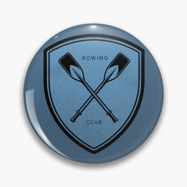 Item preview, Vintage Blue Rowing Club Crest with Crossed Oars designed and sold by KiwiRider.