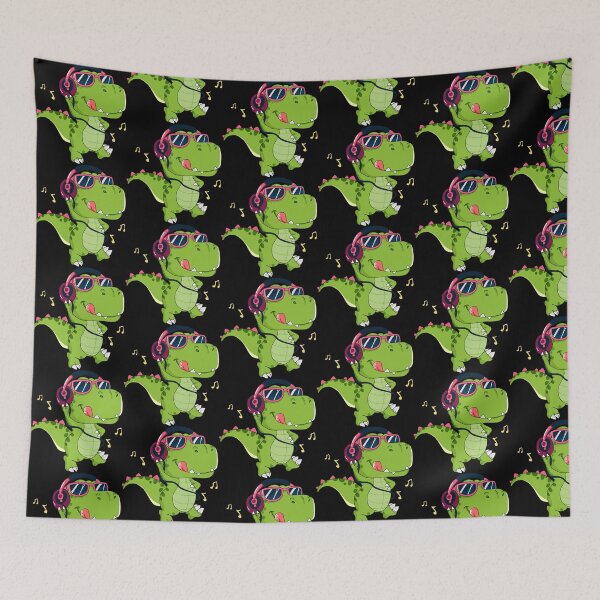 Item preview, Playful Prehistoric Character with Colorful Musical Flair designed and sold by T-Chou.