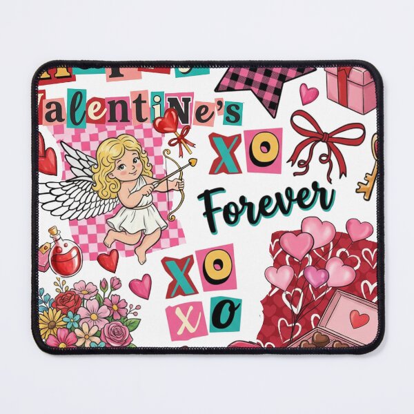 Item preview, Trendy Retro Collage Checkered Coquette Valentine's Day Design designed and sold by minlik.