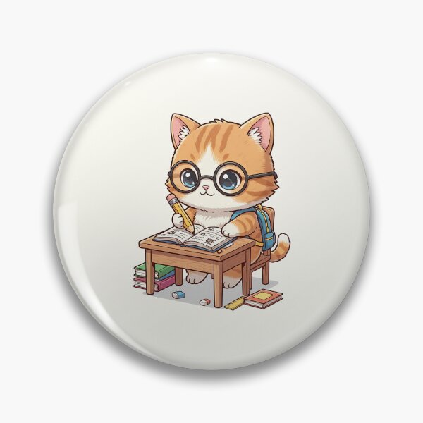 Item preview, Adorable Student Cat Studying designed and sold by HoopeStylee.