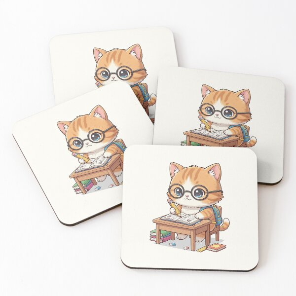 Item preview, Adorable Student Cat Studying designed and sold by HoopeStylee.