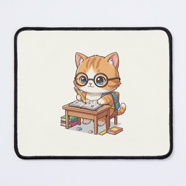 Item preview, Adorable Student Cat Studying designed and sold by HoopeStylee.