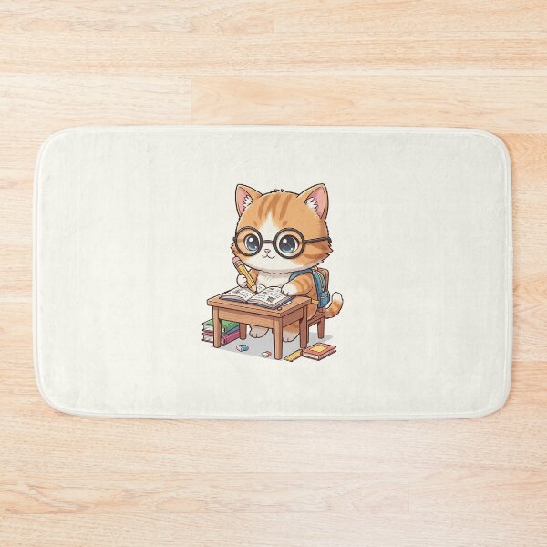 Item preview, Adorable Student Cat Studying designed and sold by HoopeStylee.