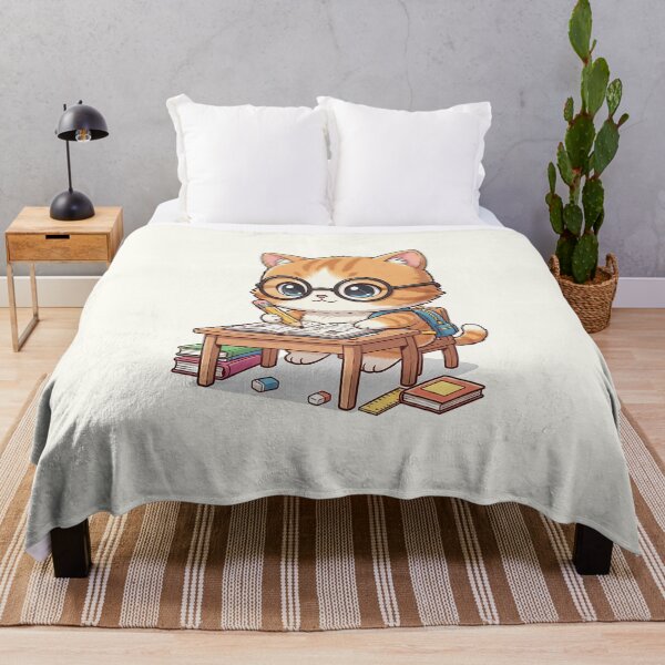 Item preview, Adorable Student Cat Studying designed and sold by HoopeStylee.