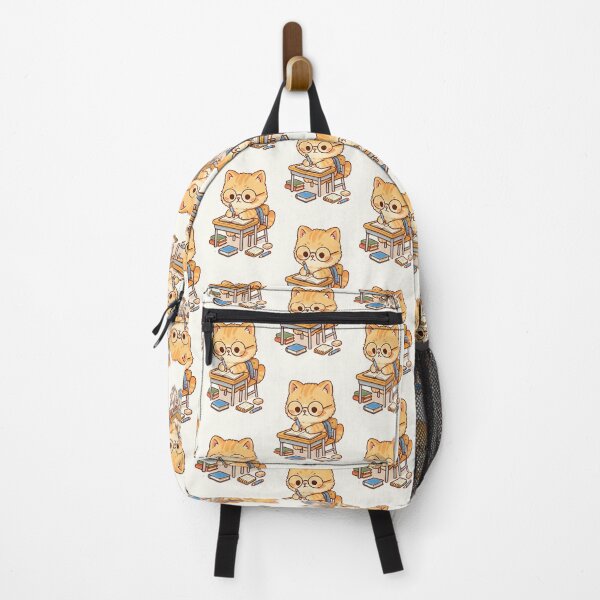 Item preview, Adorable Cartoon Student Cat Studying designed and sold by HoopeStylee.