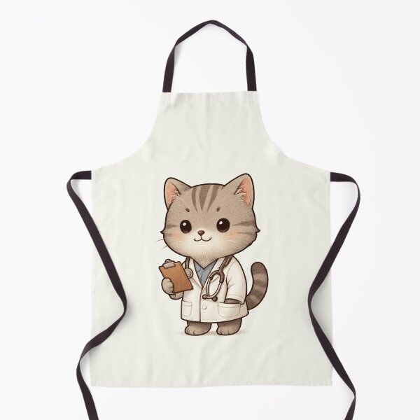 Item preview, Doctor Cat Cartoon Cute designed and sold by HoopeStylee.