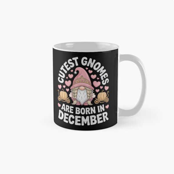 Item preview, Cutest Gnomes Born In December Princess Birthday Design designed and sold by FreshVibe Prints.