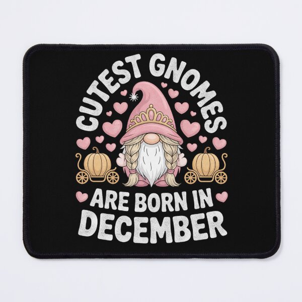 Item preview, Cutest Gnomes Born In December Princess Birthday Design designed and sold by FreshVibe Prints.