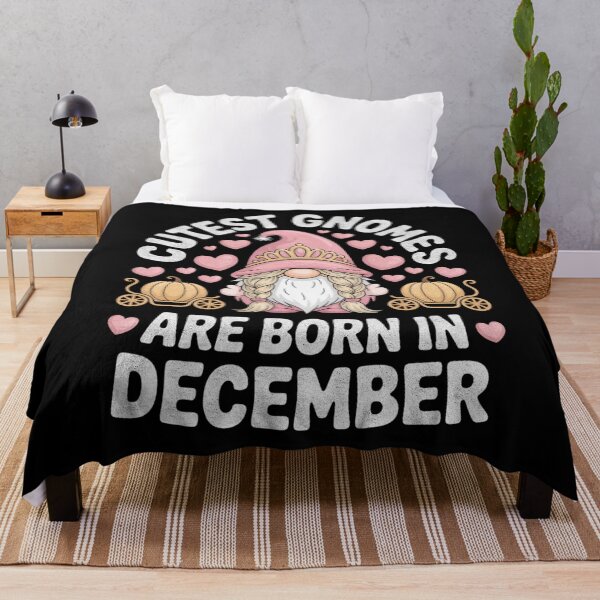 Item preview, Cutest Gnomes Born In December Princess Birthday Design designed and sold by FreshVibe Prints.