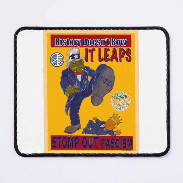Item preview, Stomp Out Fascism – Holiday Protest Art Political Resistance Poster designed and sold by aadventures.