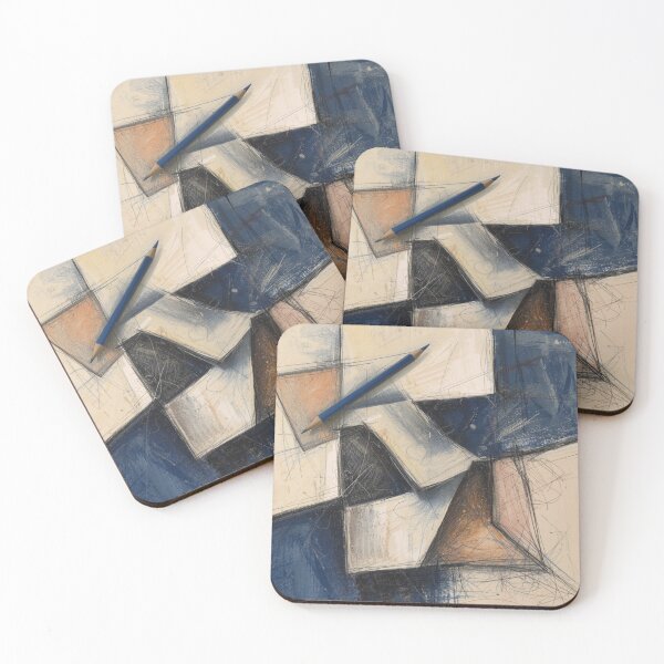 Item preview, Abstract Cubist Geometry Study designed and sold by Harmonic_Layers.
