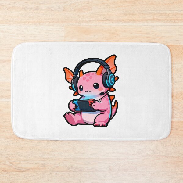 Item preview, Gamer Axolotl - Kawaii Gaming Sticker designed and sold by Pattern Heaven.