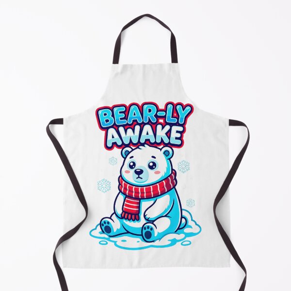 Item preview, BEAR-LY AWAKE Sleepy Winter Polar Bear designed and sold by Quillway.
