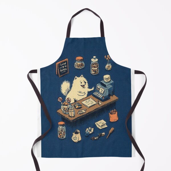 Item preview, Sweet Pomeranian Candy Shop Illustration designed and sold by Flying Doggo.