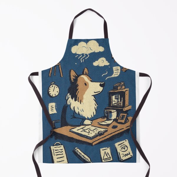 Item preview, Smart Sheltie Weather Station Illustration designed and sold by Flying Doggo.